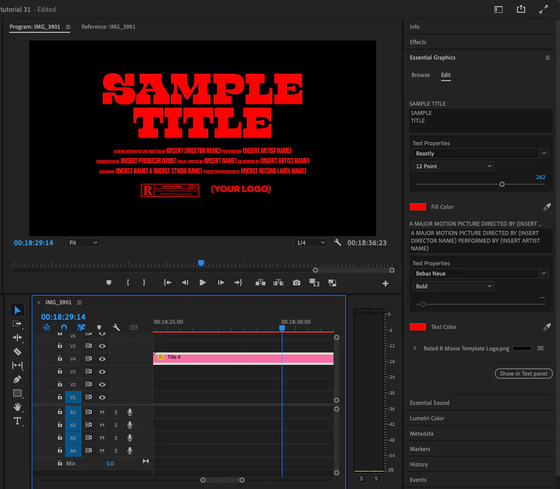 TOP 15 Essential Music Video Title Templates Pack - Image 4